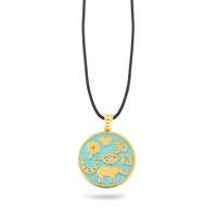 Lucky Charm 7 symbols on silver 925 goldplated chain Lucky Charm 7 symbols on silver 925 goldplated chain