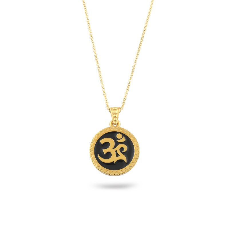 Lucky Charm AUM on silver goldplated chain