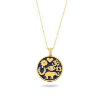 Lucky Charm 7 symbols on silver 925 goldplated chain Lucky Charm 7 symbols on silver 925 goldplated chain