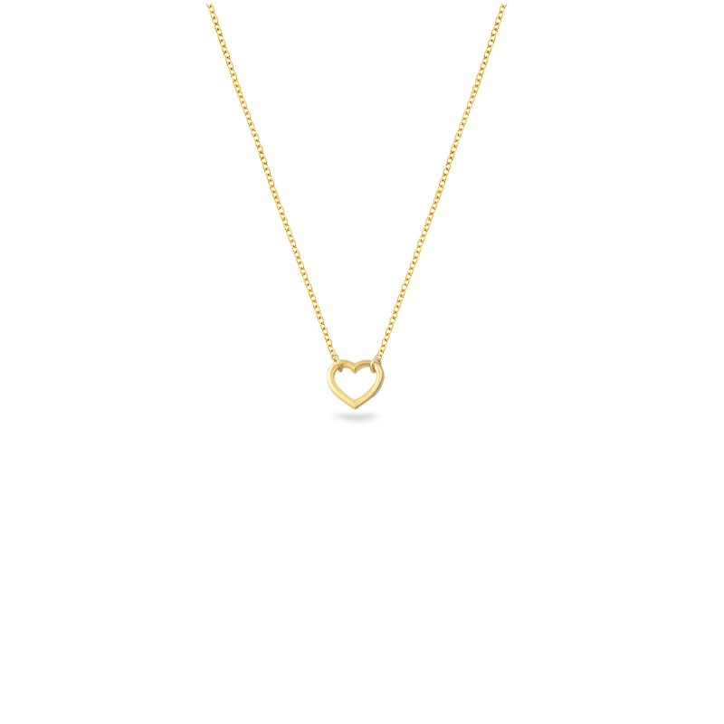 Tinies Collection κολιέ καρδιά διαθέσιμο σε ασήμι 925 και χρυσό Κ9