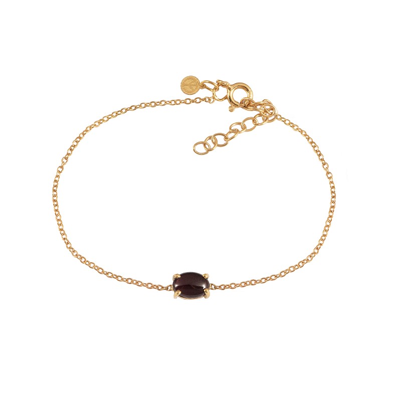 Gemma Collection βραχιόλι ,σε ασήμι 925 με γρανάδα.