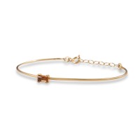 Gemma Collection Bangle σε Aσήμι 925 με Citrine