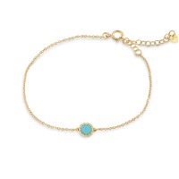 Evil Eye Small Κ14 Χρυσό με Διαμάντια 