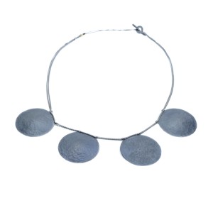 Ασημένιο κολιέ με οξειδωμένο ασήμι 925