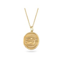Eye of HORUS Pendant Big in Goldplated Silver 925