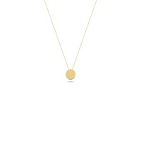 14k Gold Circle Necklace