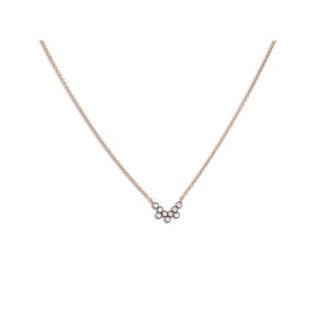 18K Yellow Gold necklace with diamonds 