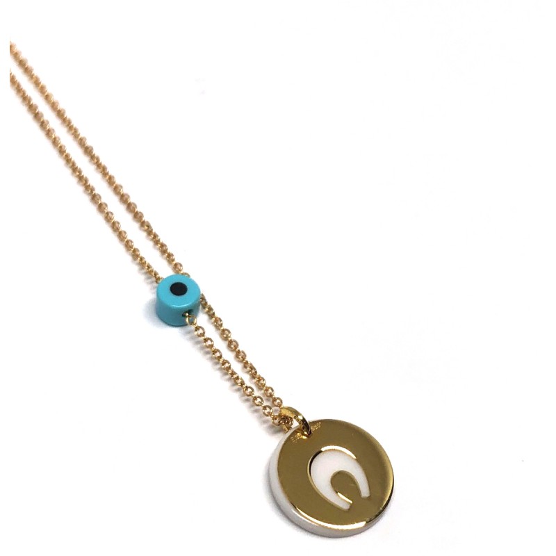 Κολιε χρυσό K14 πεταλάκι.