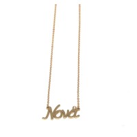 Gold K14 necklace NONA with diamond