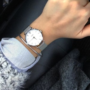 CLUSE MINUIT MESH SILVER/WHITE