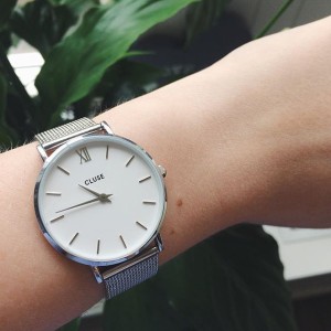CLUSE MINUIT MESH SILVER/WHITE