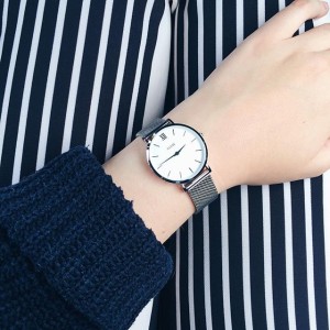 CLUSE MINUIT MESH SILVER/WHITE