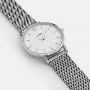 CLUSE MINUIT MESH SILVER/WHITE