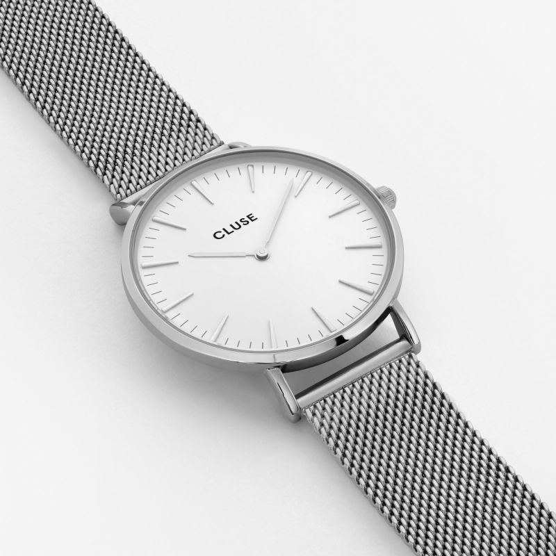 CLUSE LA BOHÈME MESH SILVER/WHITE