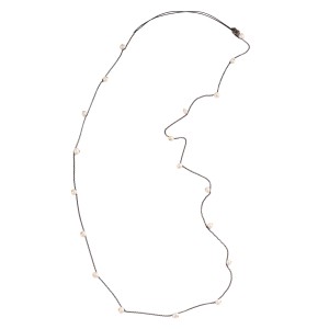 Modern 925 Silver Necklace with Pearls