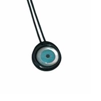 Huffy Cycladic black plated 925 eye pendant 