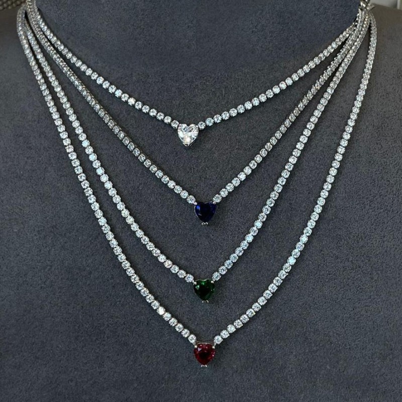 Κολιέ 925 Ασήμι με Ζιργκόν