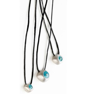 Optimistic Eye Matte Finish Silver Pendant Small 925