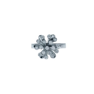 Δαχτυλίδι Κ18 με Διαμάντια σε Κοπή brillant