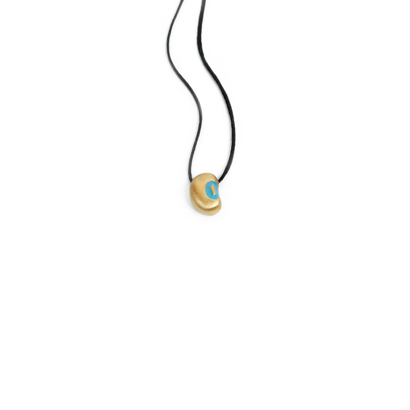Magic Bean Collection Pendant, matte finish brass small