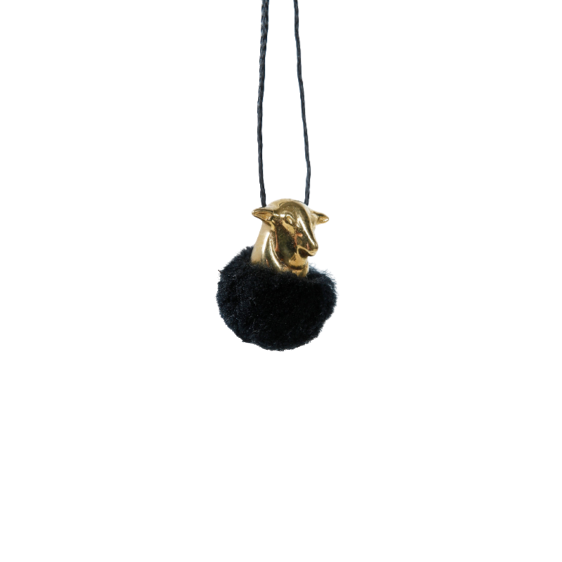Black Sheep brass high polish Pendant 